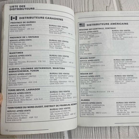 1991 Bombardier Skidoo Formula MX, Plus, Mach Operators Manual Snowmobile - Picture 8 of 8